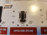 Open-End Spline Lug Nuts 1/2x20 Acorn Conical Seat 1/2 inch x 20 lugnuts 1 Key