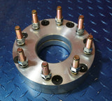 6x135 to 8x200 US Made 1pc Wheel Adapters 1" thick 87.1 bore 14x1.5 Studs x 2
