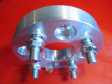 4x110 to 4x100 US Made Wheel Adapters 12x1.5 Lug Studs Spacers x2 hub 1.5" Thick
